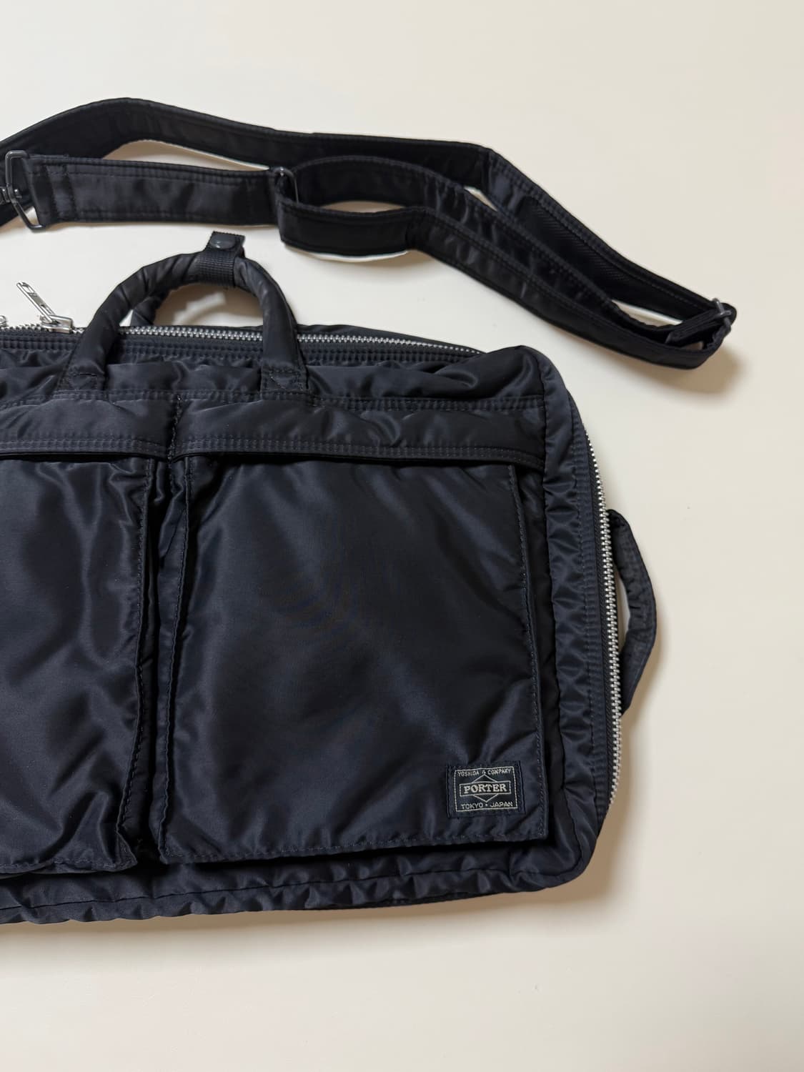 (초미품) PORTER 포터 탱커 3way 브리프케이스 블랙 백팩 상품이미지3