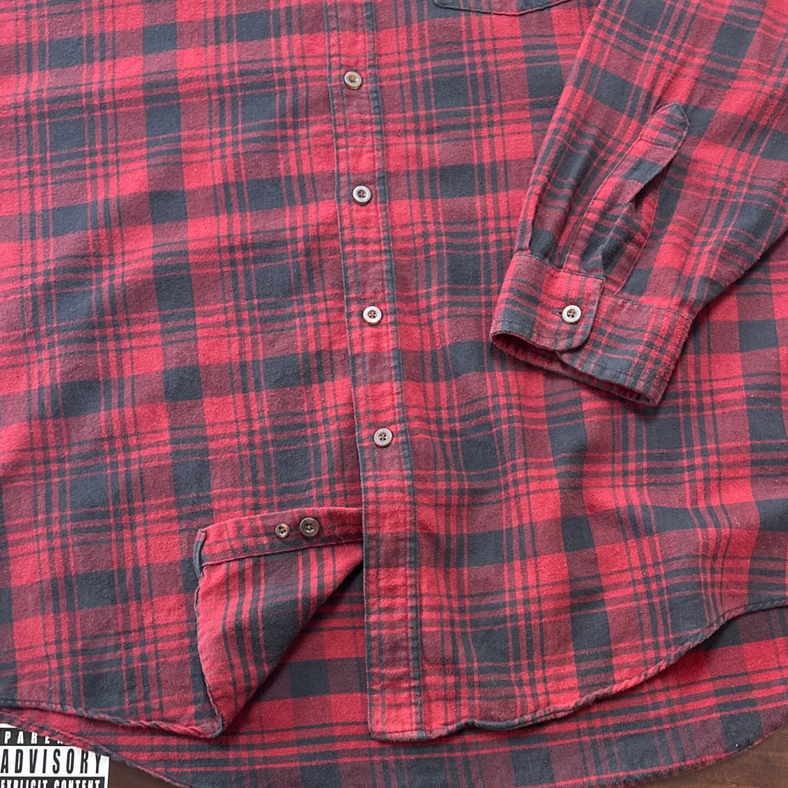 90s USA 엘엘빈 플란넬 체크 셔츠 XL 상품이미지4