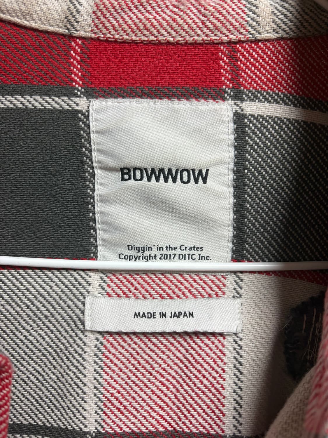 Bowwow flannel shirt 바우와우 플란넬 셔츠 상품이미지2