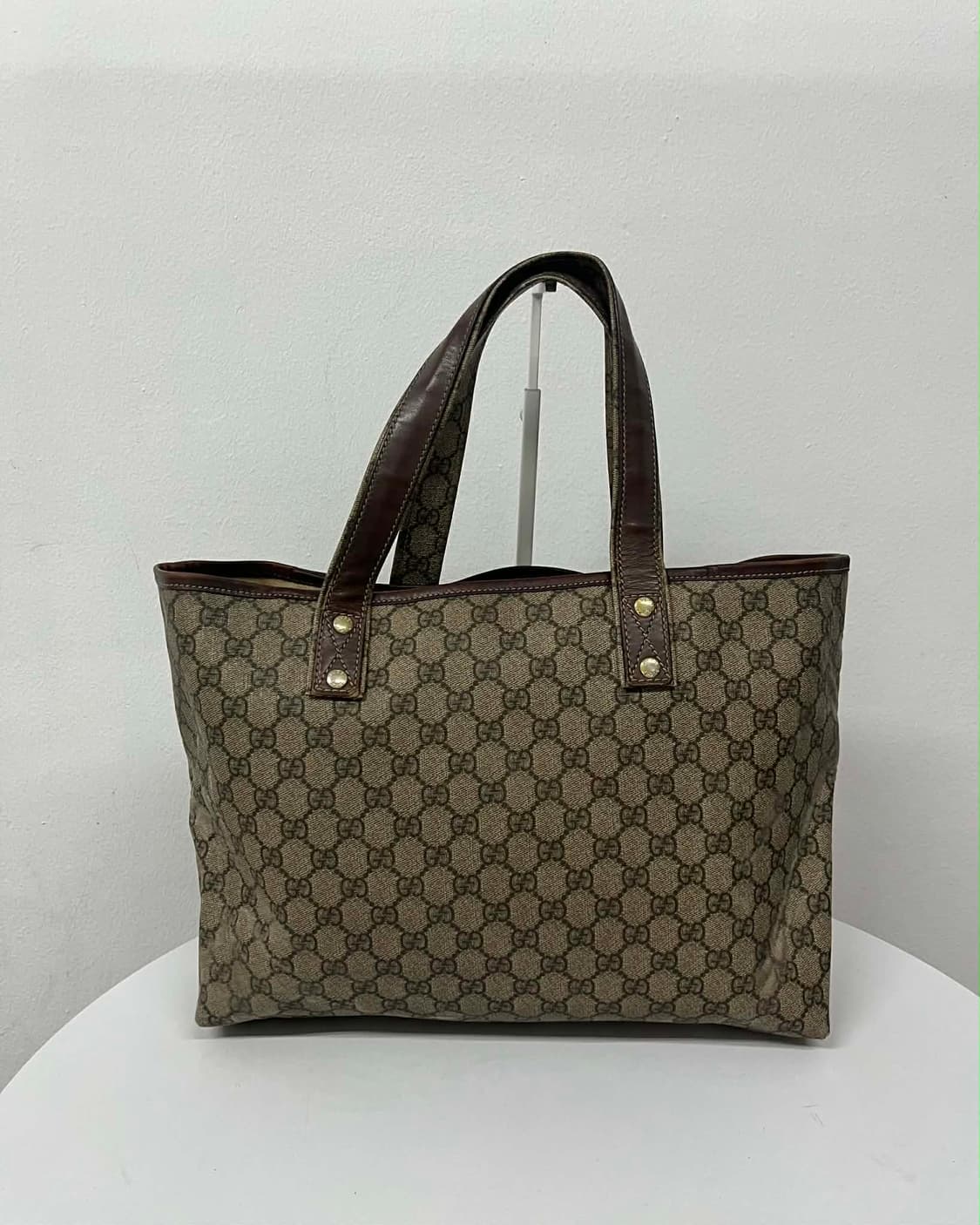 구찌 GG 캔버스 웹 디테일 쇼퍼백 숄더 토트백 상품이미지4