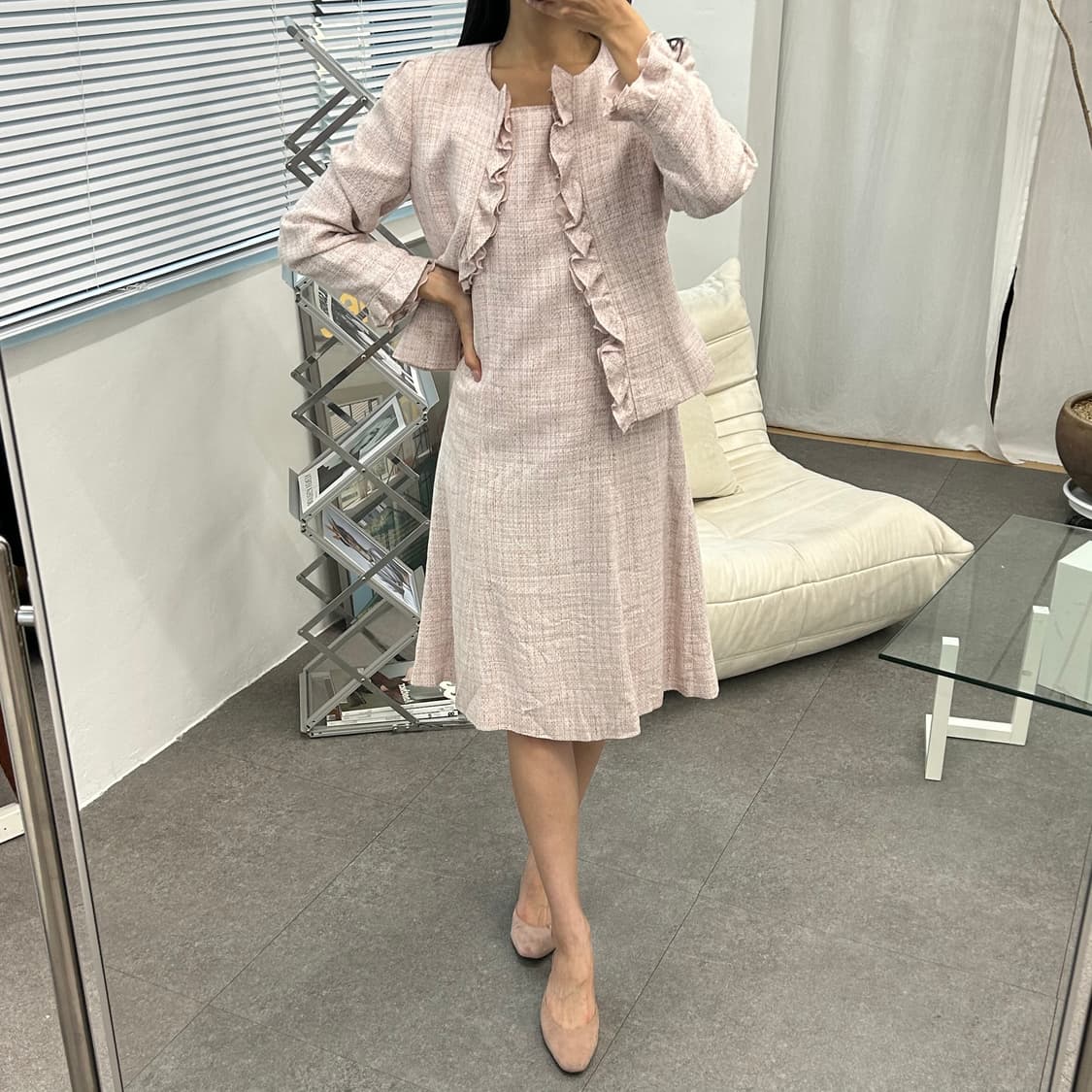 GALLERY VISCONTI DONNA 트위드 투피스 세트 상품이미지2