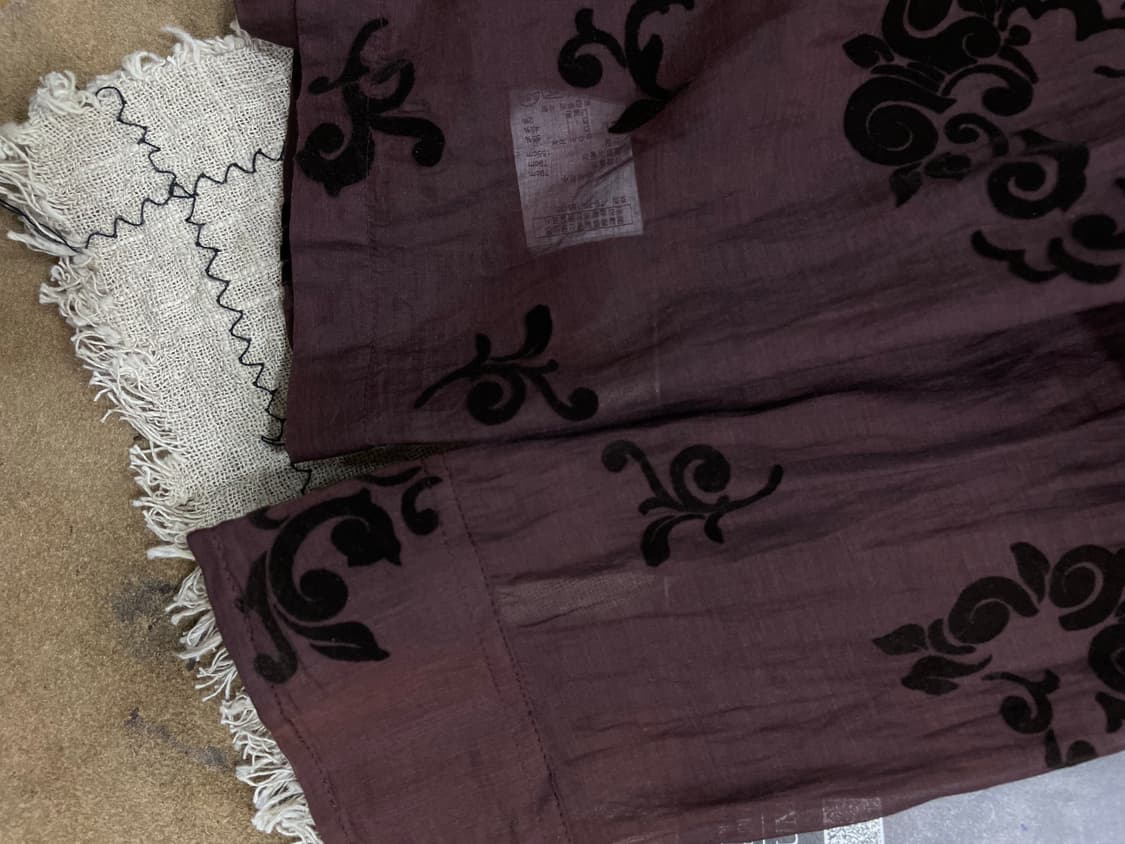 드리스반 노튼/딥버건디 실크혼방 셔츠(55) 상품이미지4