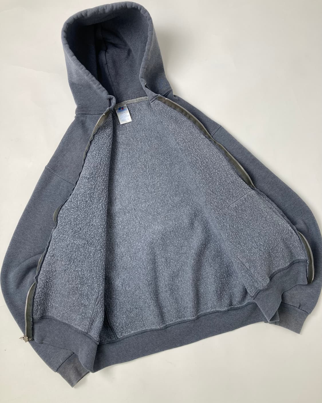 00s Russell Zip Up Hoodie (grey) 상품이미지7