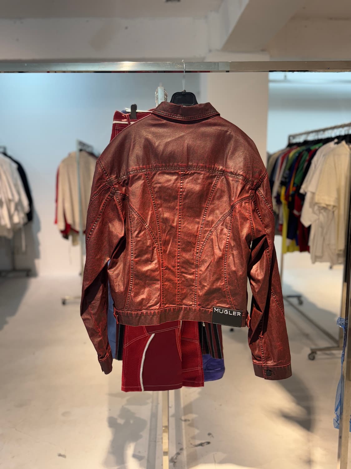 Mugler 뮈글러 왁스데님자켓 상품이미지2