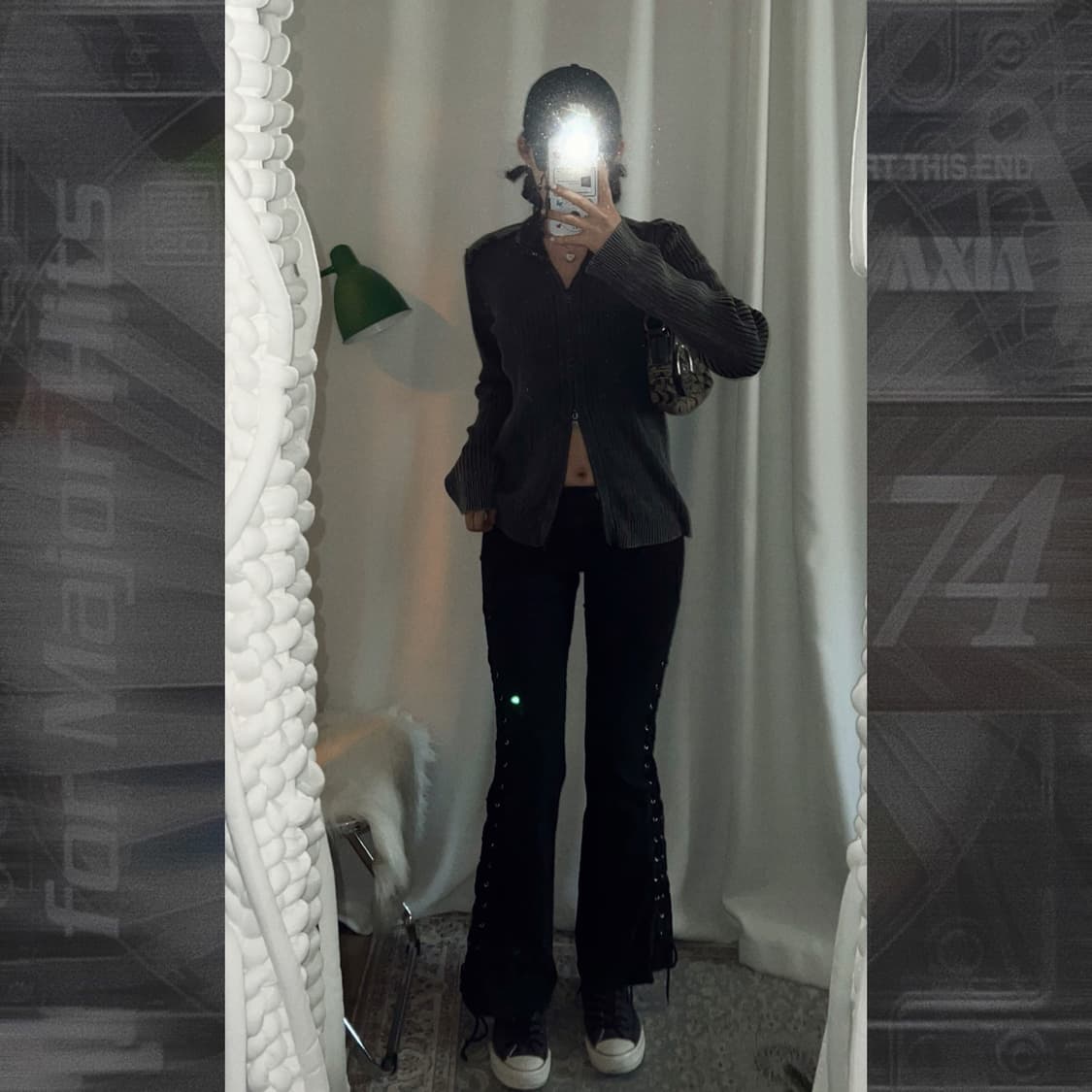 아르마니 익스체인지 Y2K 투웨이 니트 집업 상품이미지4