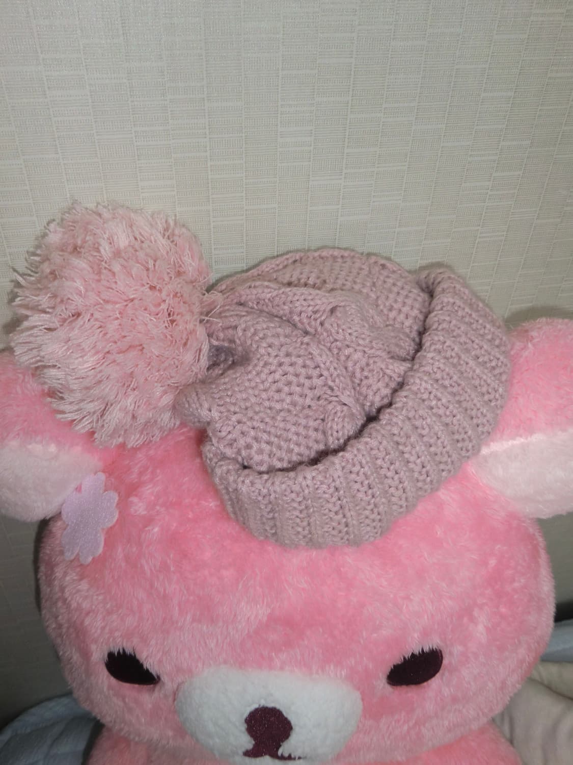 핑크 폼폼 비니 하구미 모리걸 러블리 빈티지 니혼진 상품이미지2