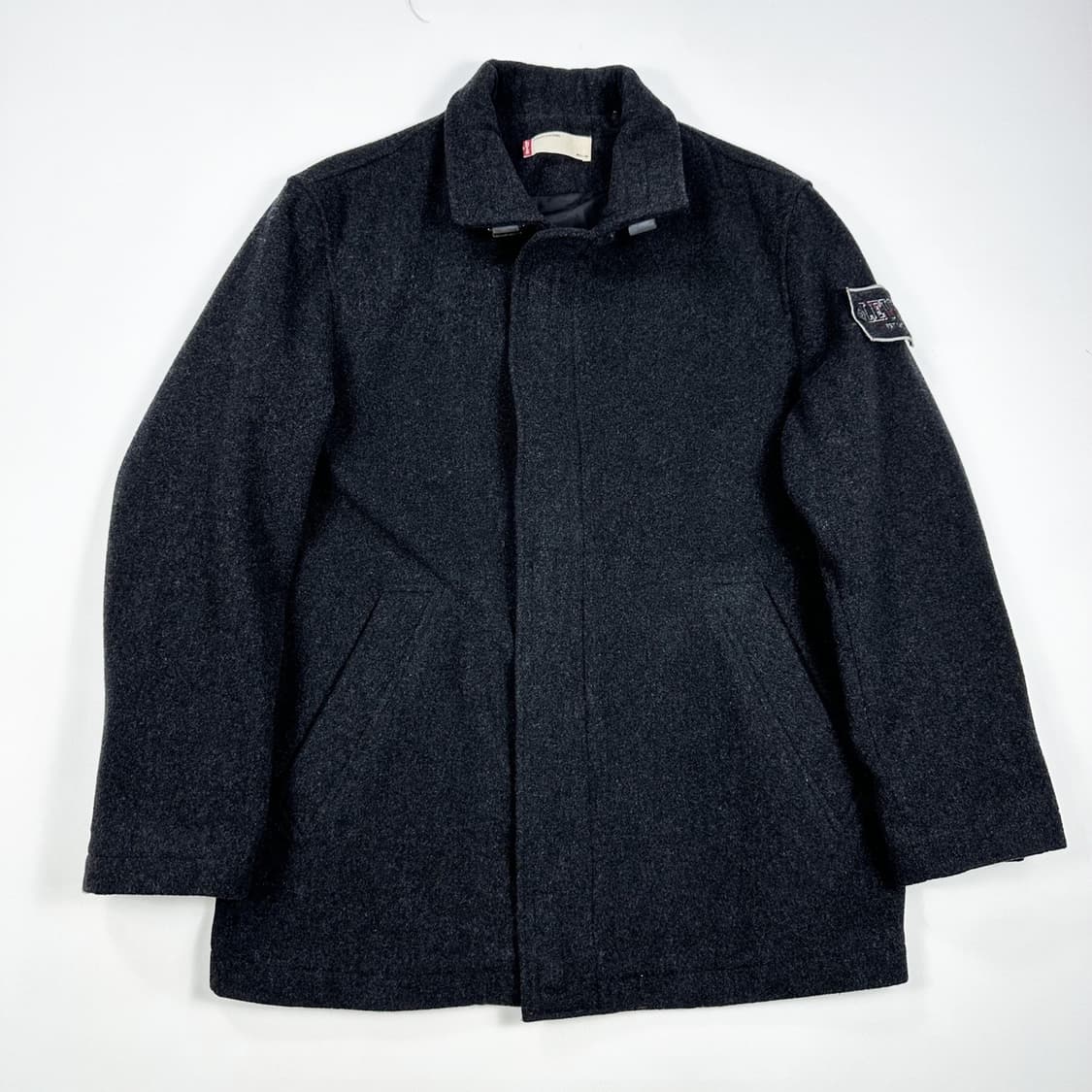 리바이스 오리지널 와펜 차콜 반코트 자켓 (L) 상품이미지2