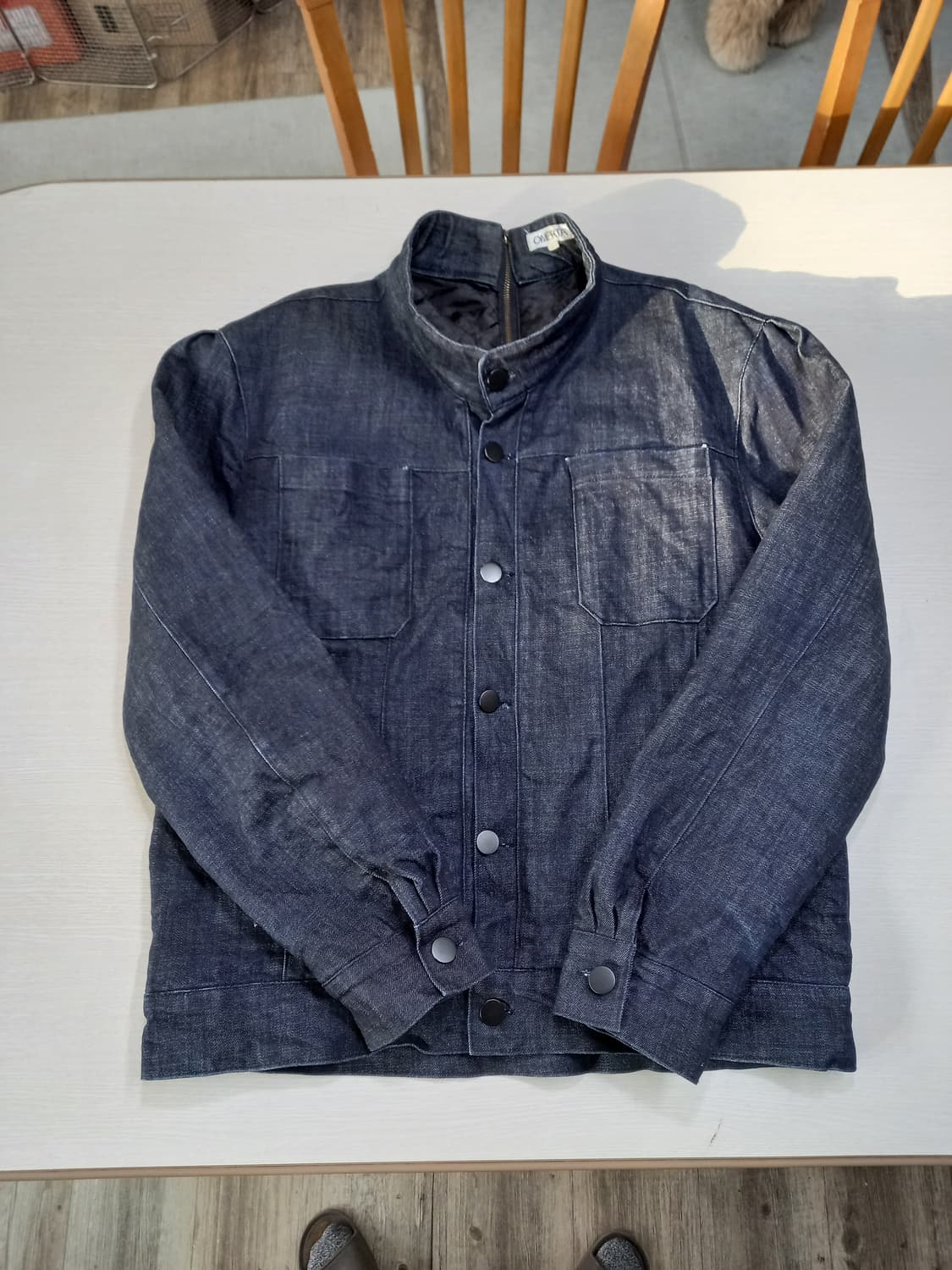 XL105 OMERTA Kor 패딩 데님자켓 진청 XL-454 상품이미지3