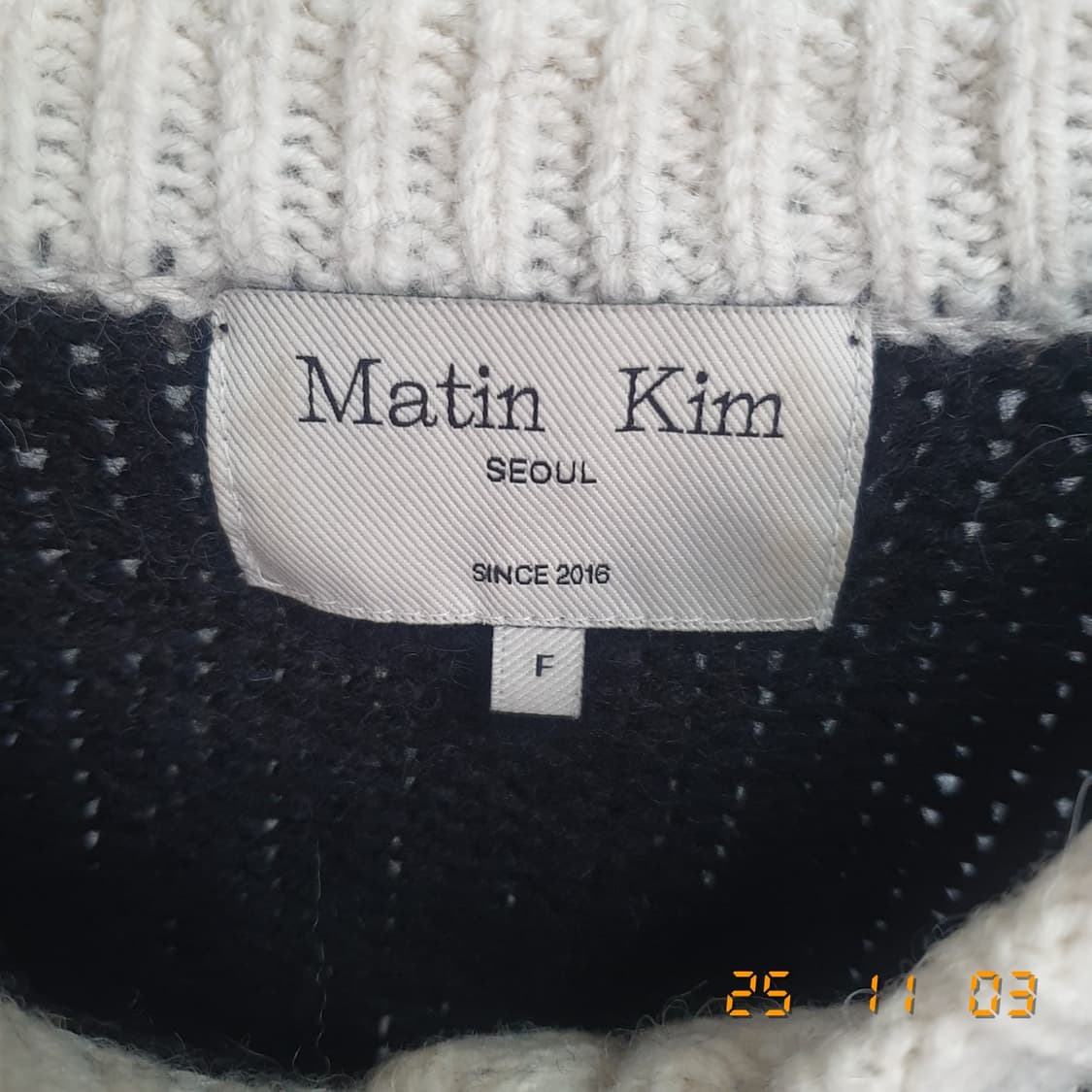 마뗑킴 크롭 울 알파카 니트 free (블랙) 상품이미지3