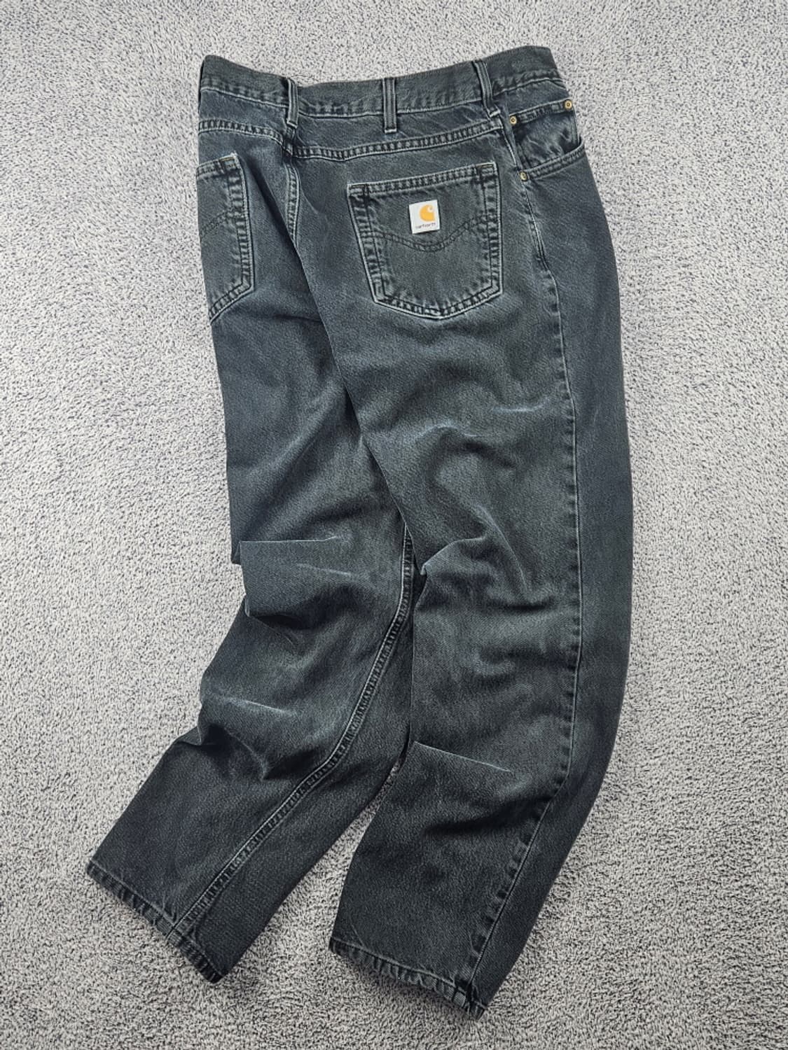 칼하트 블랙 다이드 데님 워크 팬츠 ( 34X32 ) / 10625 상품이미지3