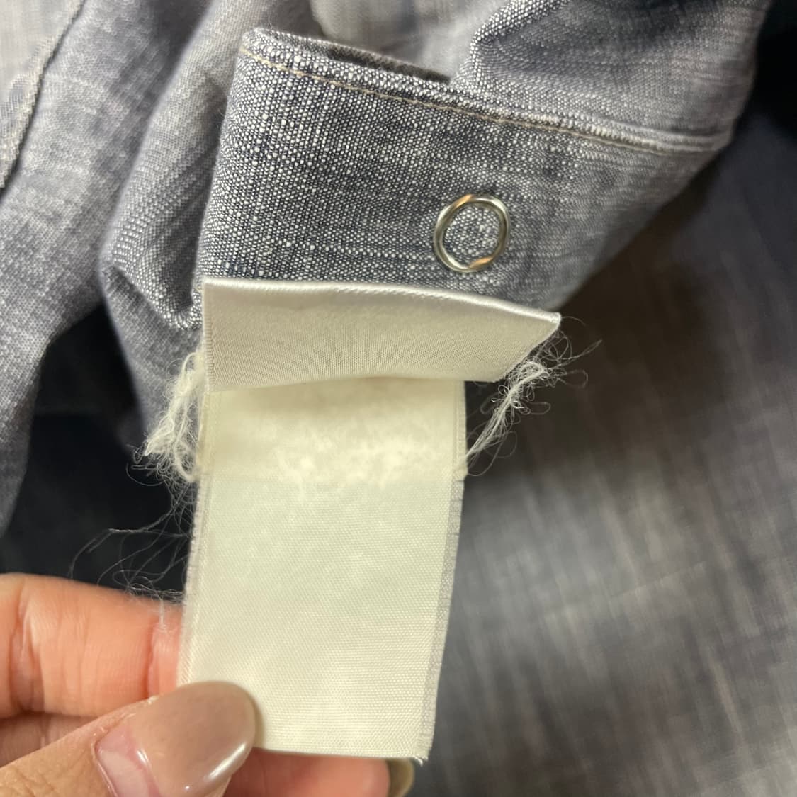 게스 그레이 투포켓 데님 셔츠 S 상품이미지7