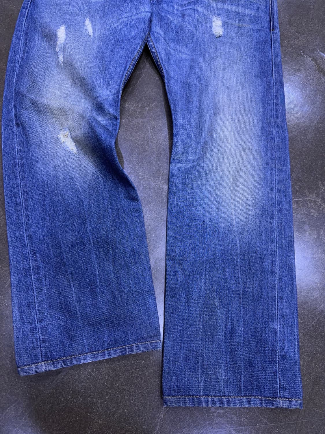 디젤 사파도 레귤러 슬림 스트레이트핏 빈티지 데미지 데님팬츠 34 상품이미지7