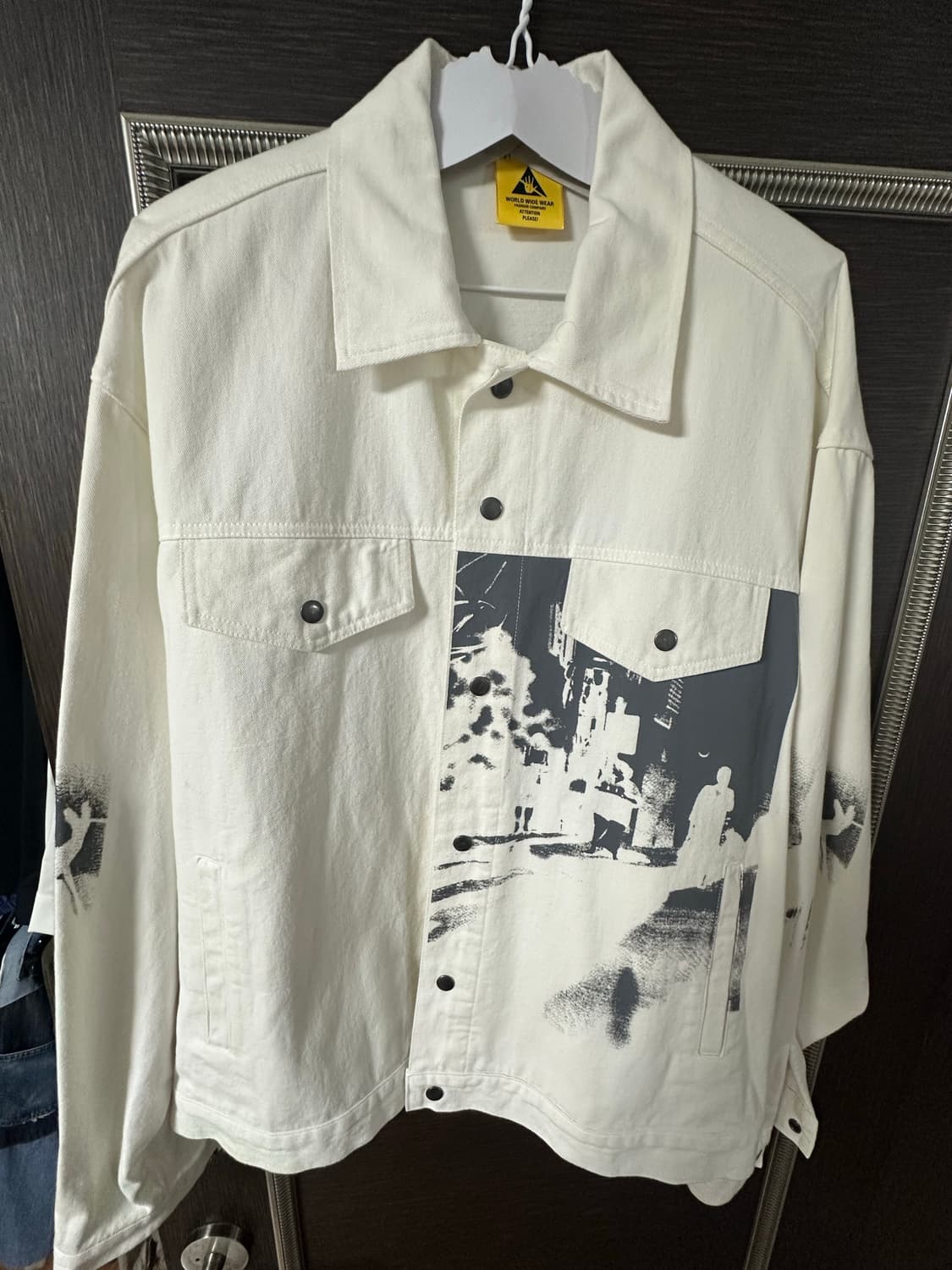 Rough printing trucker jacket 상품이미지4