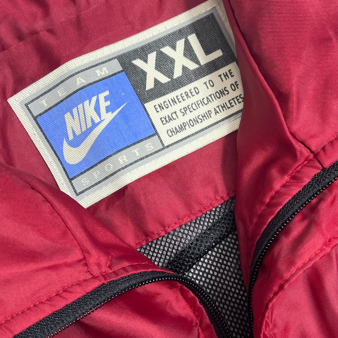 XXL 나이키 올드스쿨 바람막이 자켓 버건디 블랙 상품이미지3