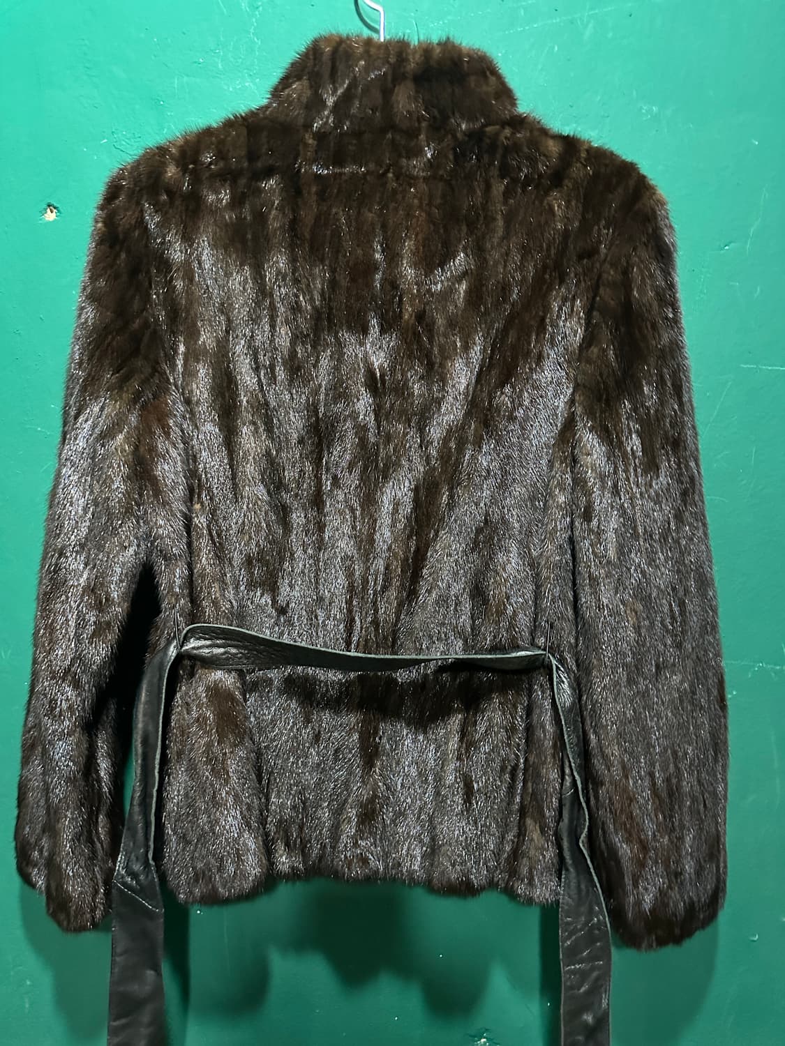 숏 퍼자켓 밍크코트 브라운66 상품이미지2