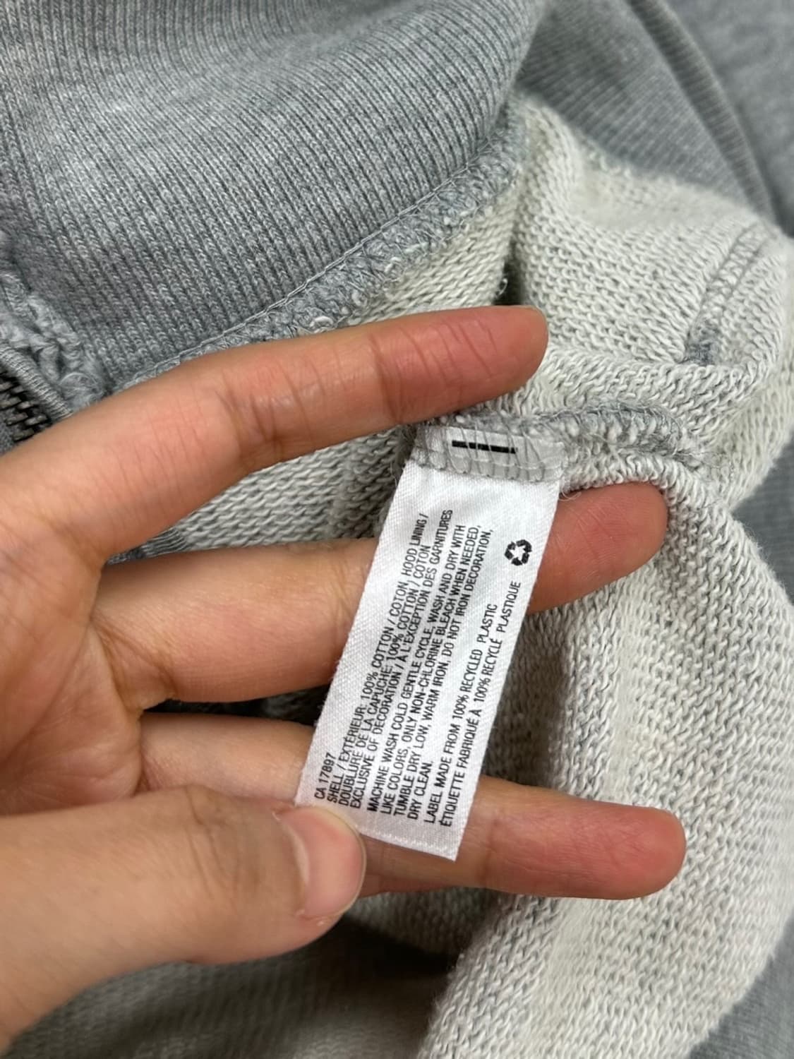 GAP 후드집업 그레이 (S)  상품이미지8