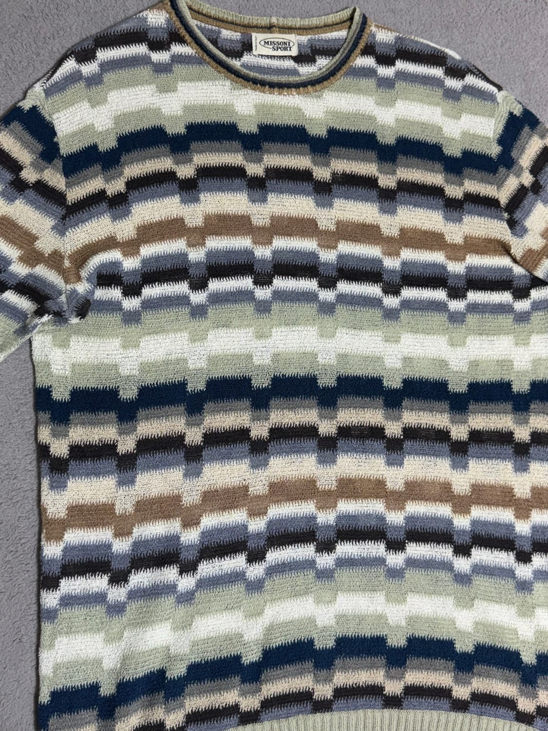 Missoni 미쏘니 나바호 에스닉 패턴 봄여름용 가벼운 니트 /캐피탈 상품이미지3