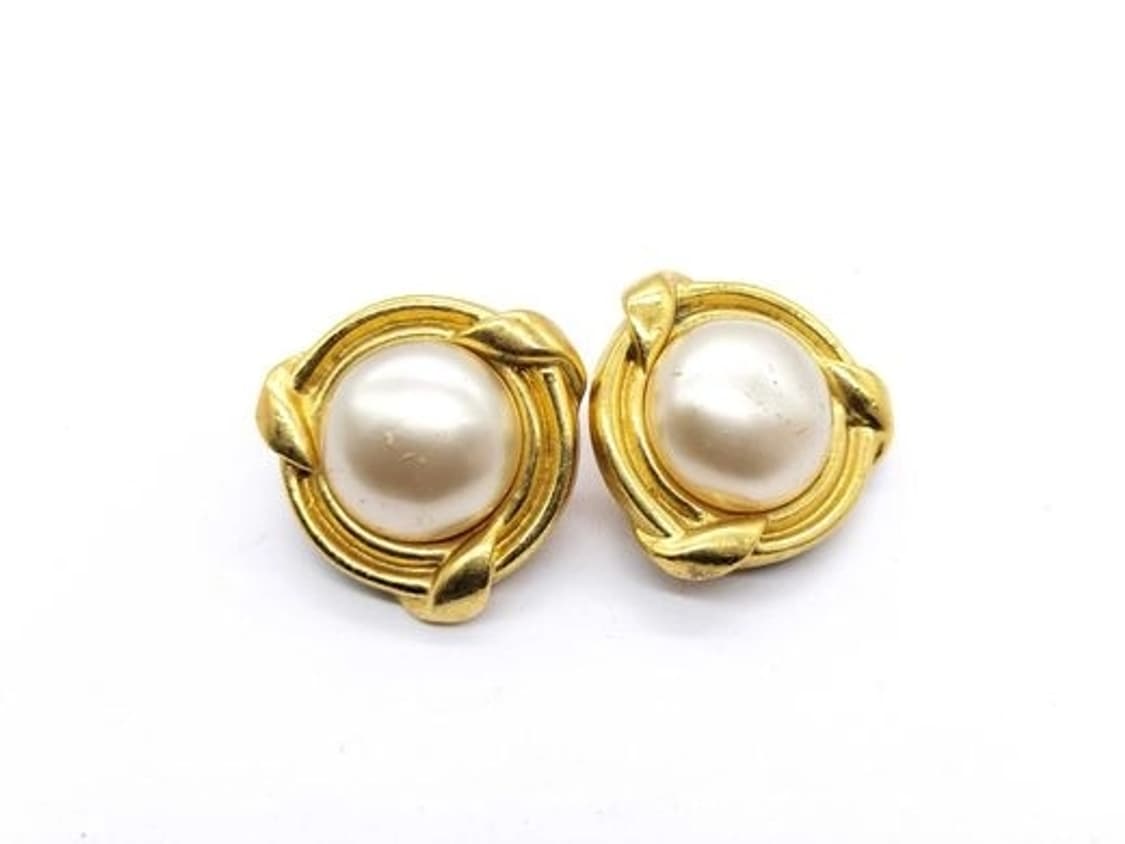  [예약] 샤넬(CHANEL) 93/P 아카이브 펄 이어링 / 빈티지 골 상품이미지1