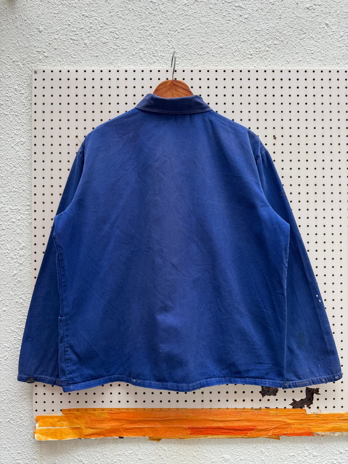 1970s FRIENDSHIP INDIGO BLUE 페이드 프렌치워크자켓 상품이미지2