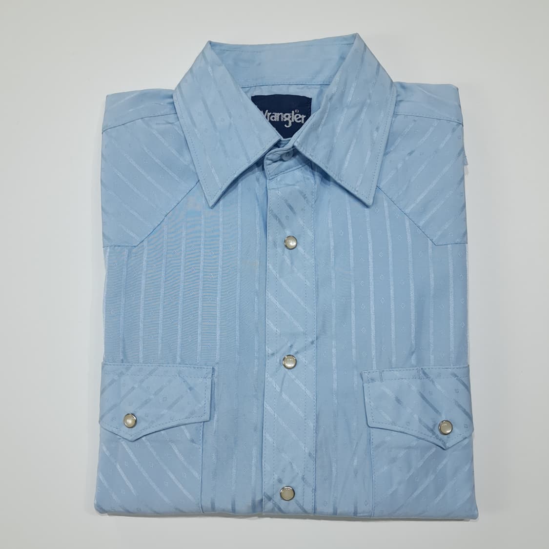 CL923 S 랭글러 90s 스트라이프 스카이블루 웨스턴 셔츠 남방 상품이미지7