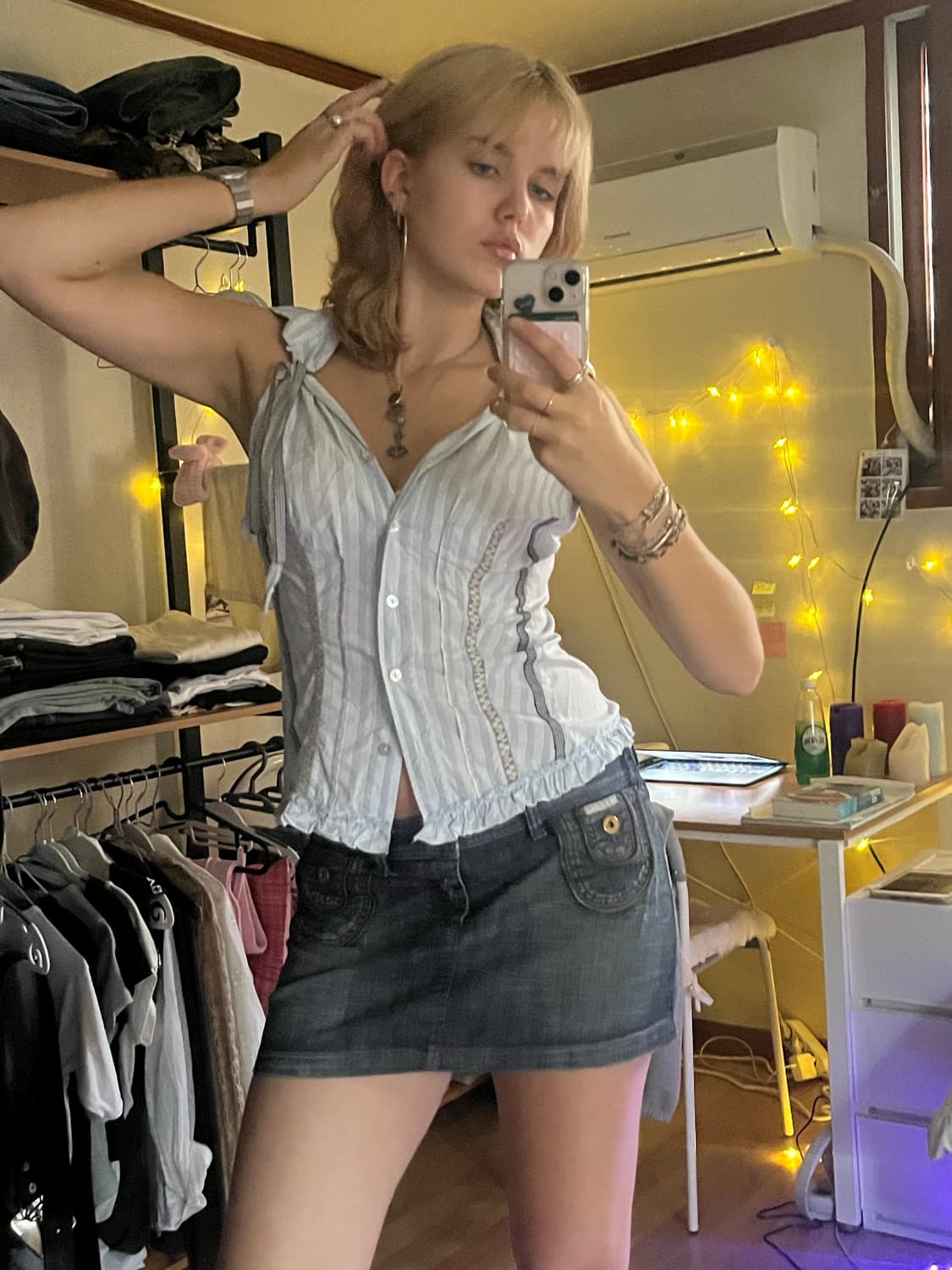 S 빈티지 휴고보스 블라우스  상품이미지2