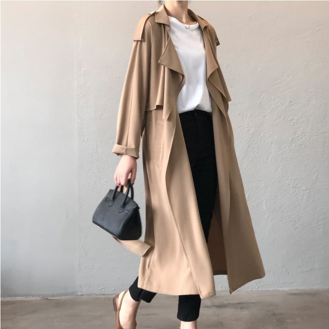 (택있는새옷)차르르 롱트렌치코트 66-77 상품이미지2