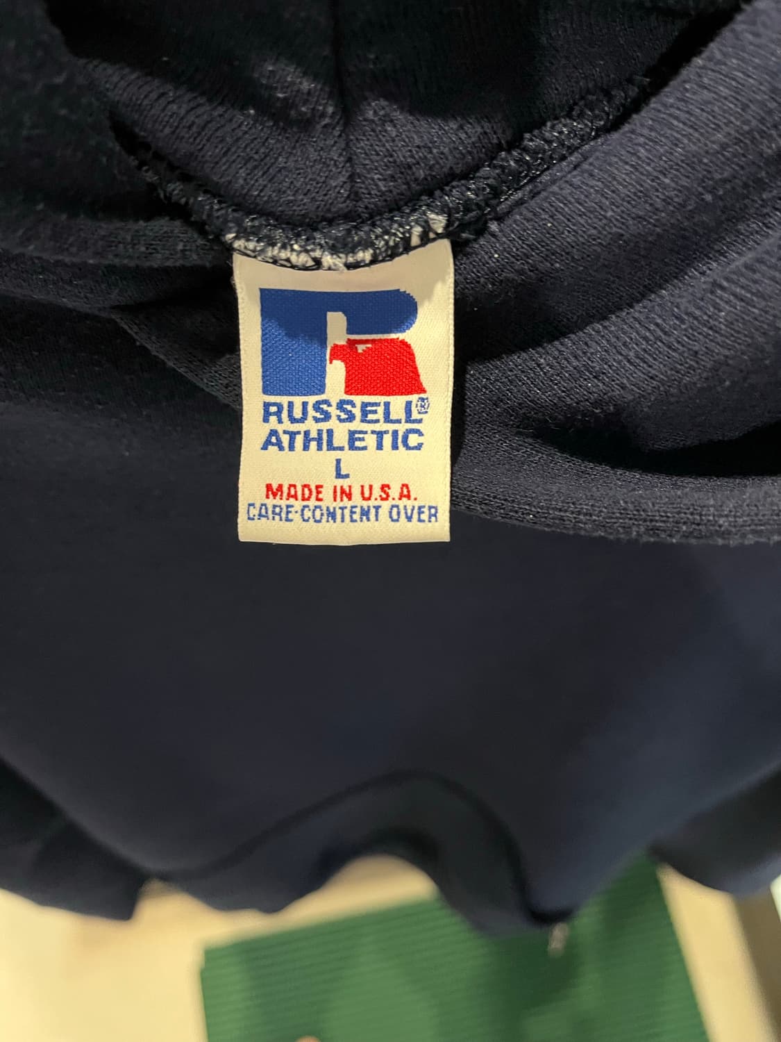 90s 러셀 애슬레틱 네이비 후드 M~L 상품이미지4