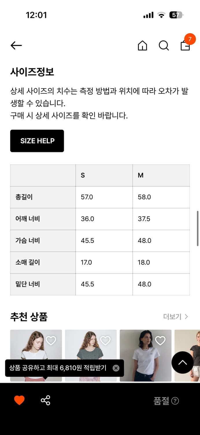 시눈 로고 반팔 상품이미지2