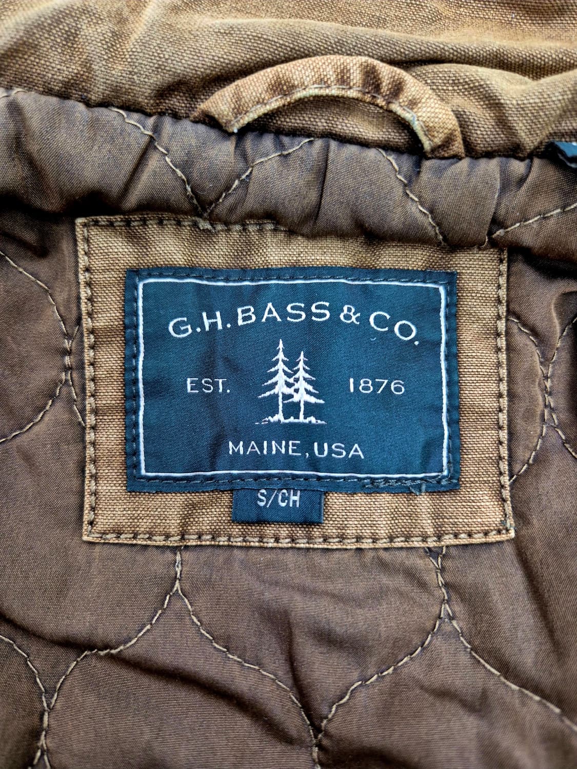 G.H. BASS & CO. 남성용 카멜 브라운 반타자 워크 자켓 상품이미지4