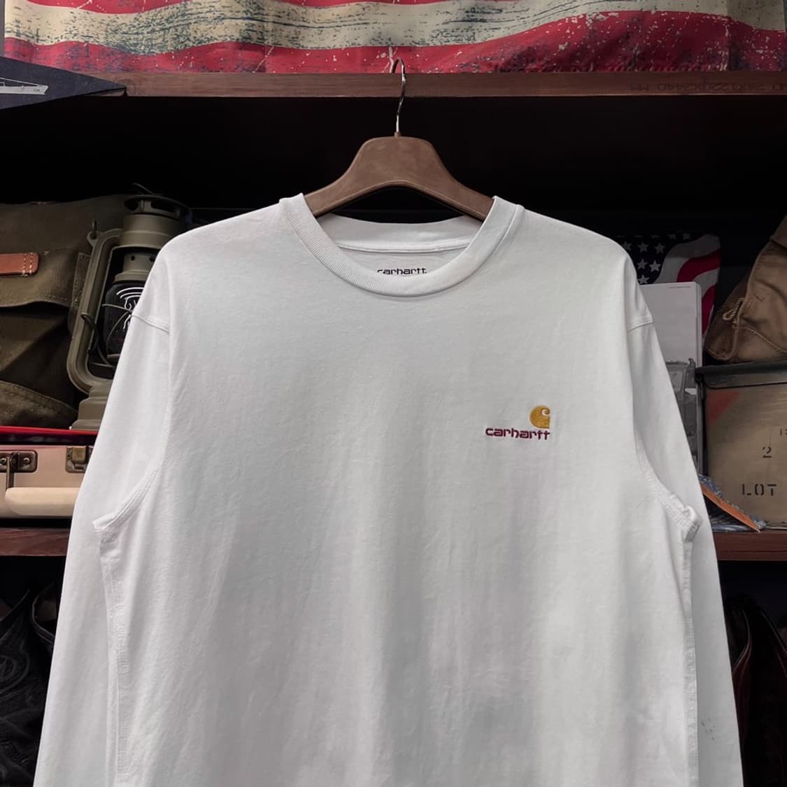 칼하트 WIP 스몰 로고 롱슬리브 워크 웨어 N463 상품이미지3