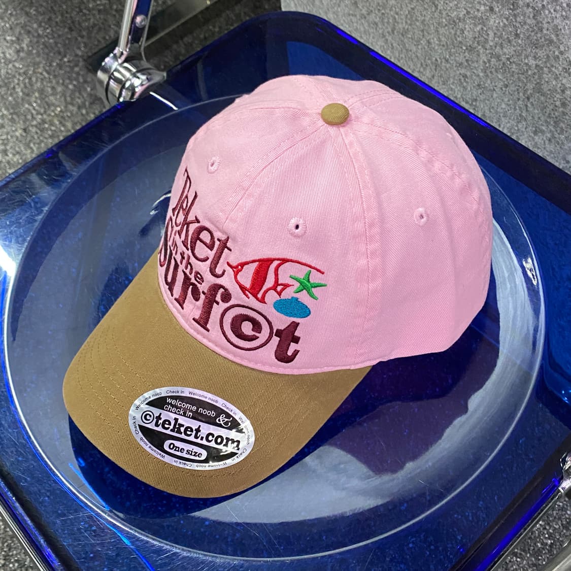 테켓 빅로고 투톤 볼캡 B3144 상품이미지3