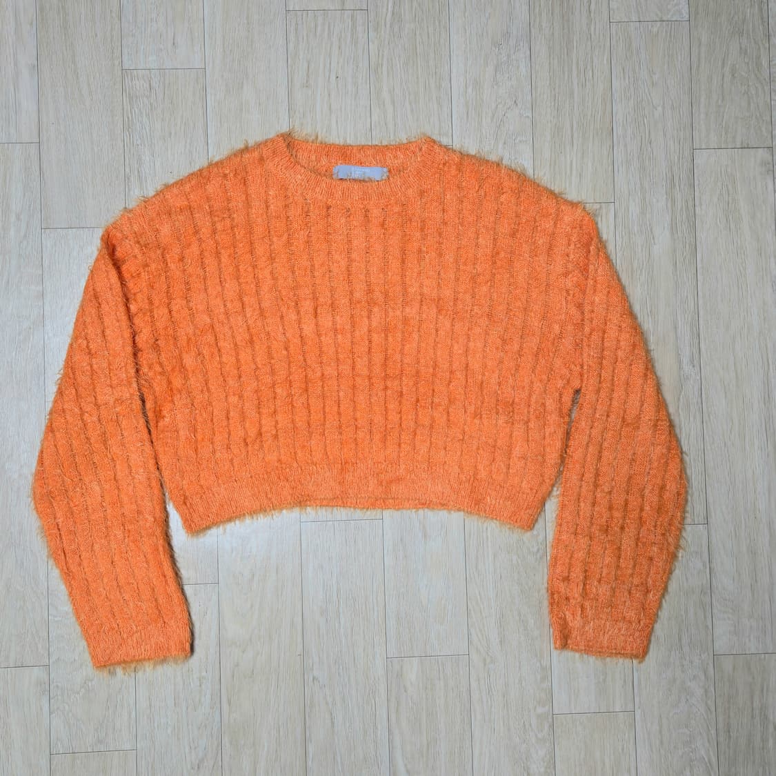 8 seconds 오렌지 크롭 니트 M 상품이미지1