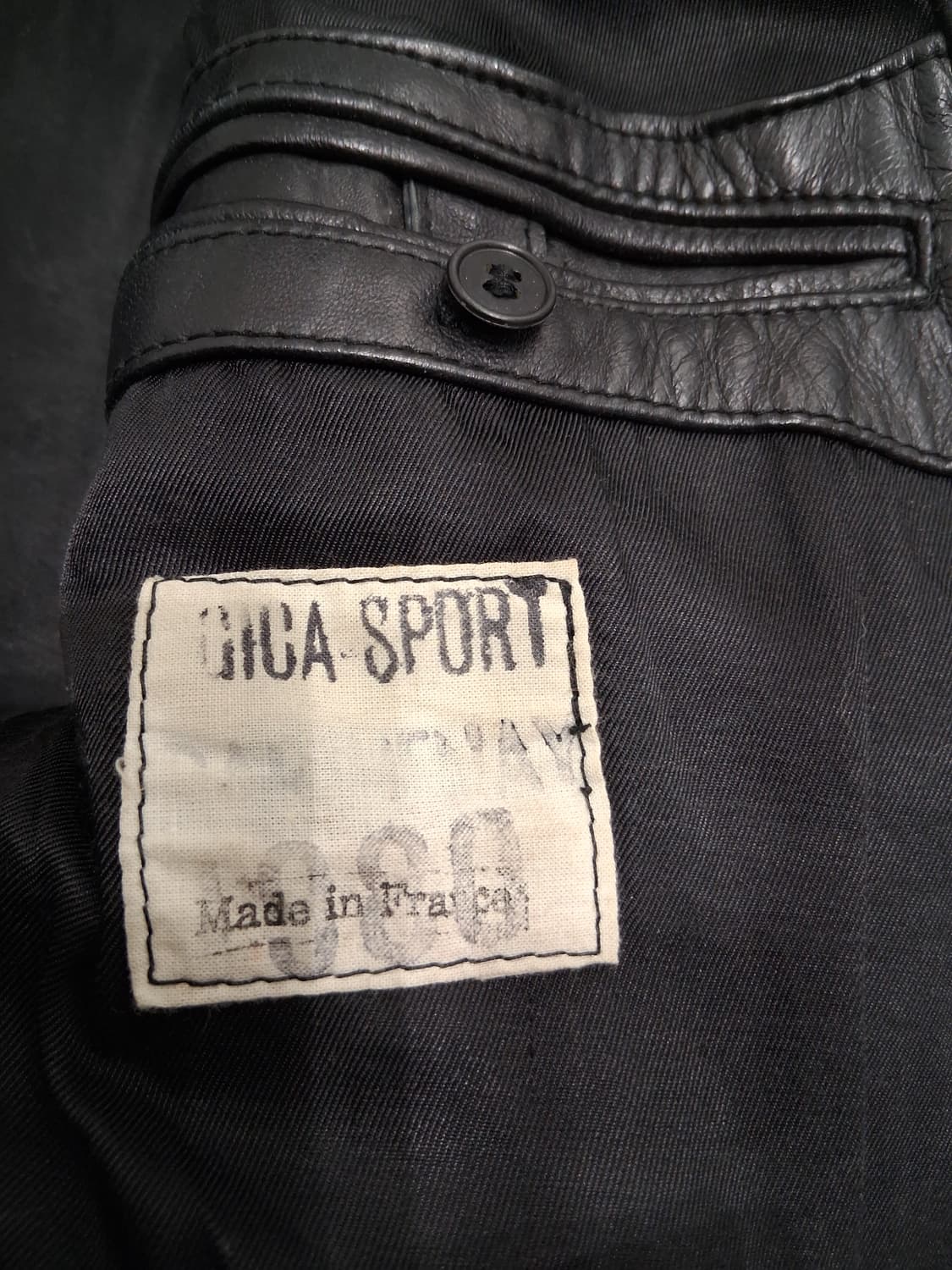 70' 빈티지 프랑스군 모터싸이클 가죽자켓 상품이미지3