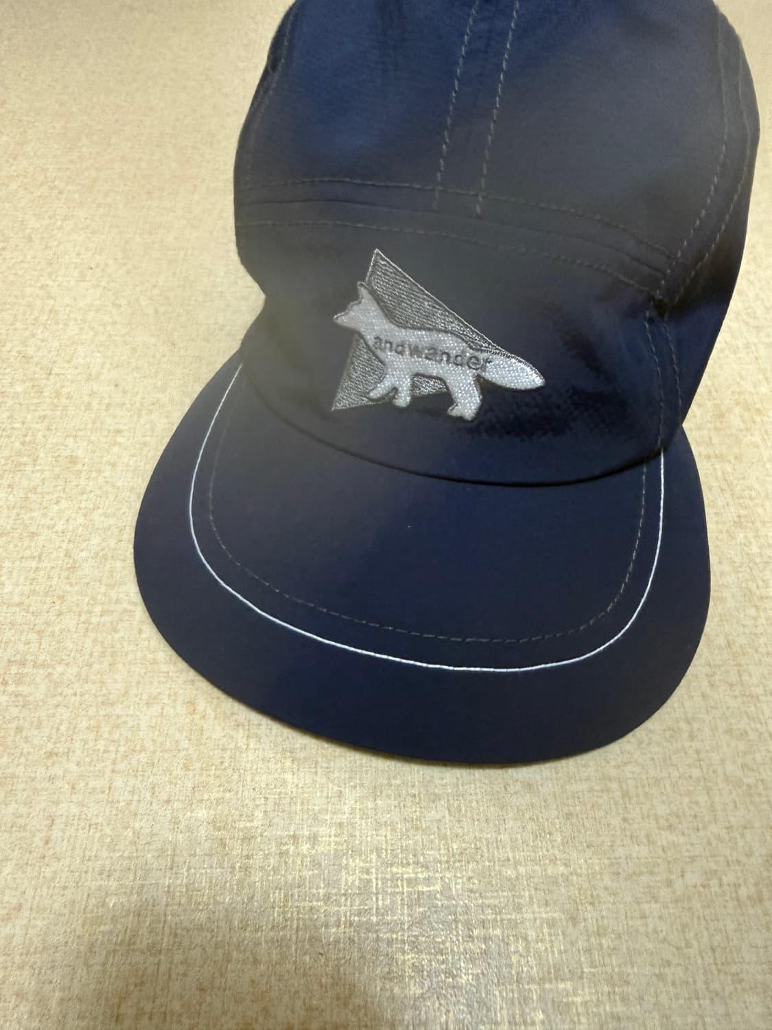 앤드원더 메종키츠네 캠프캡 네이비 상품이미지2