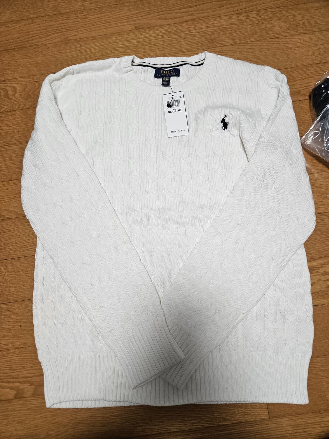 [새상품]폴로 랄프로렌 보이즈 꽈배기 니트 XL/L 상품이미지2