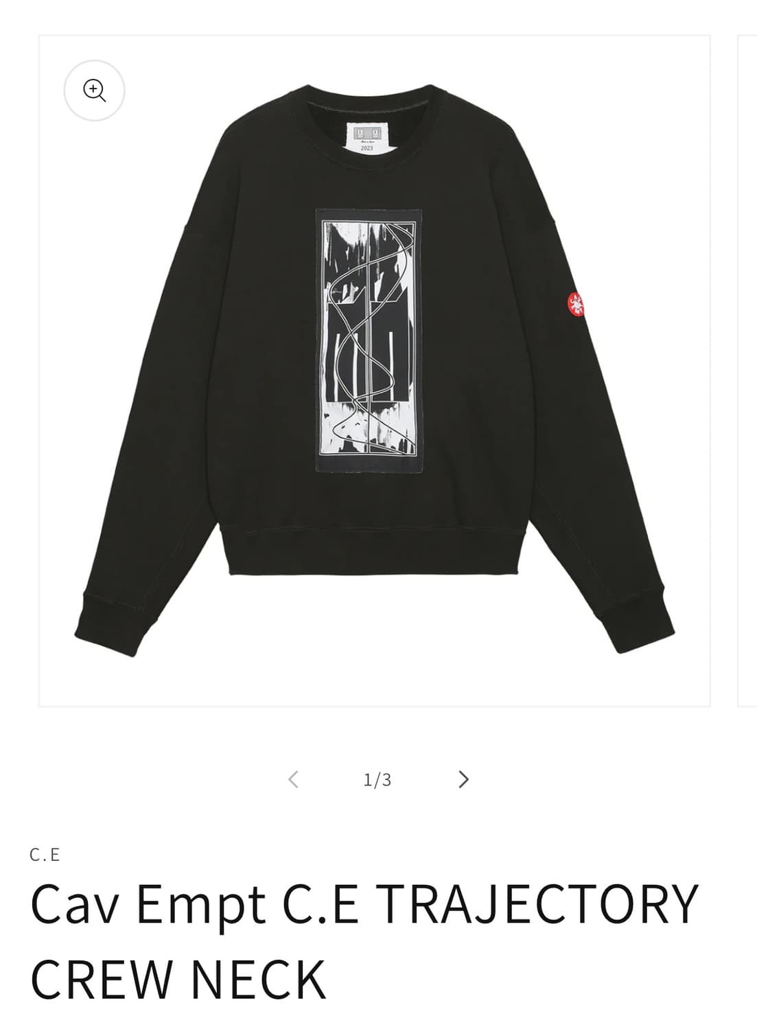 23ss 카브엠트 맨투맨 TRAJECTORY CREW NECK(L사이즈) 상품이미지6