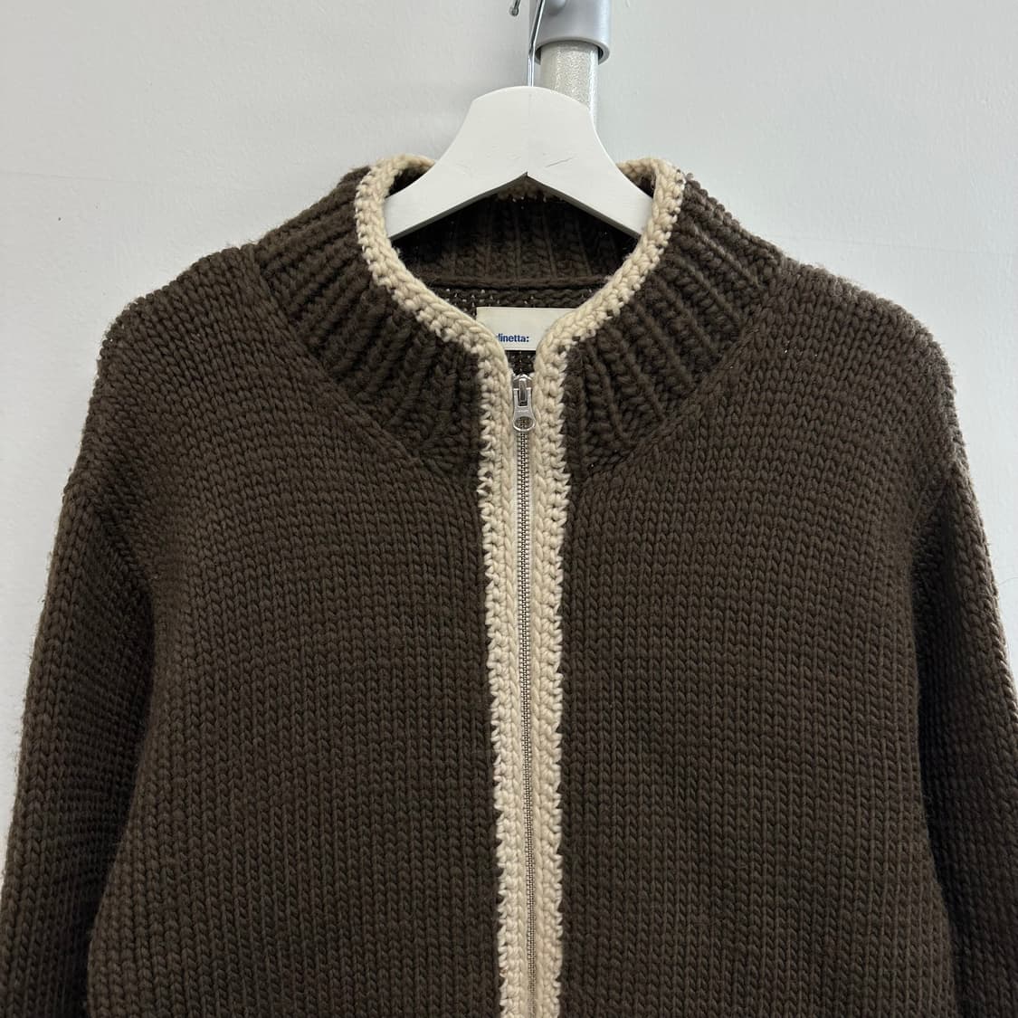 유럽 빈티지 니트 집업 상품이미지3