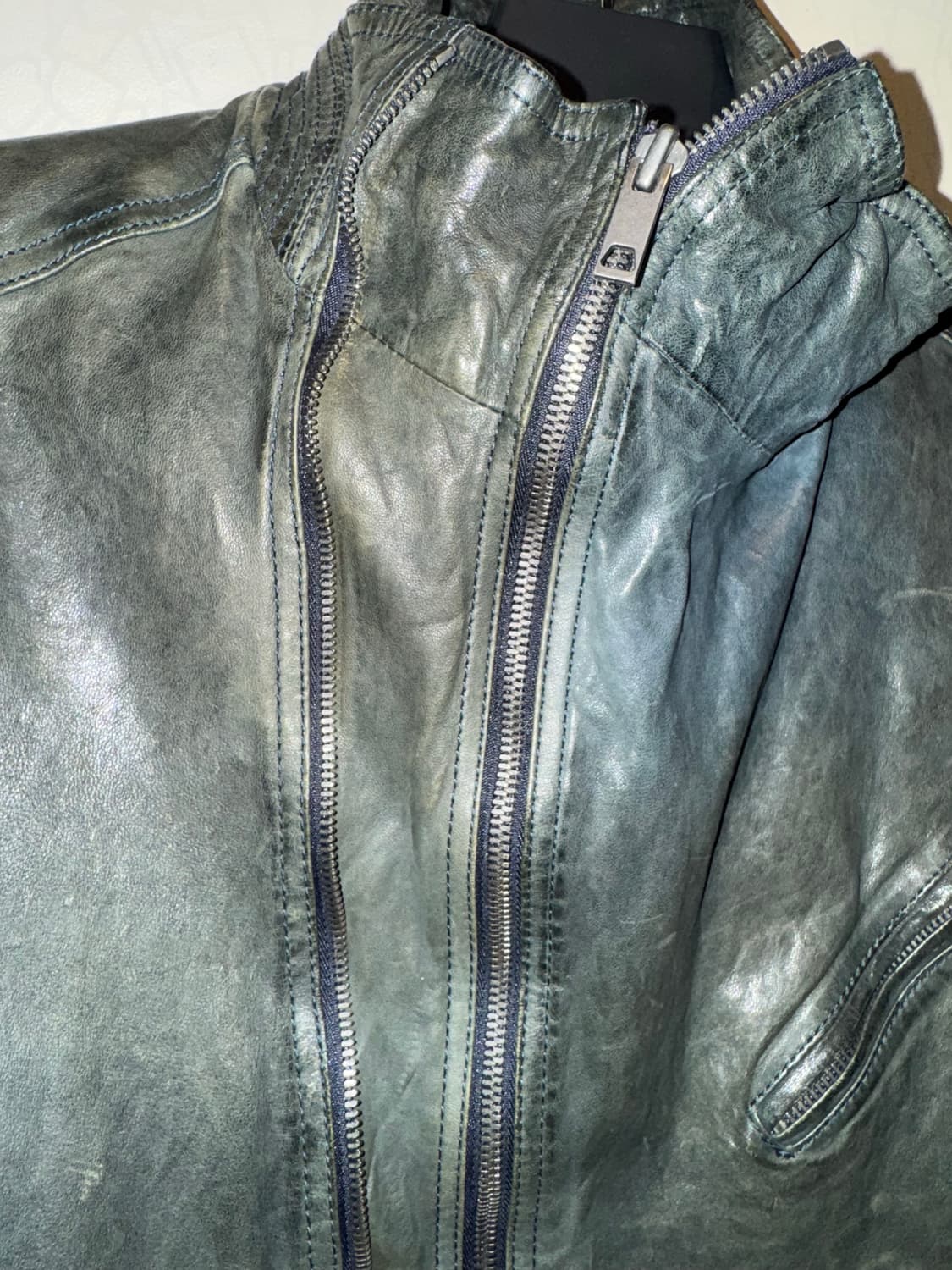 우영미 아카이브 2Way Zip Moto 가죽자켓 105 상품이미지4