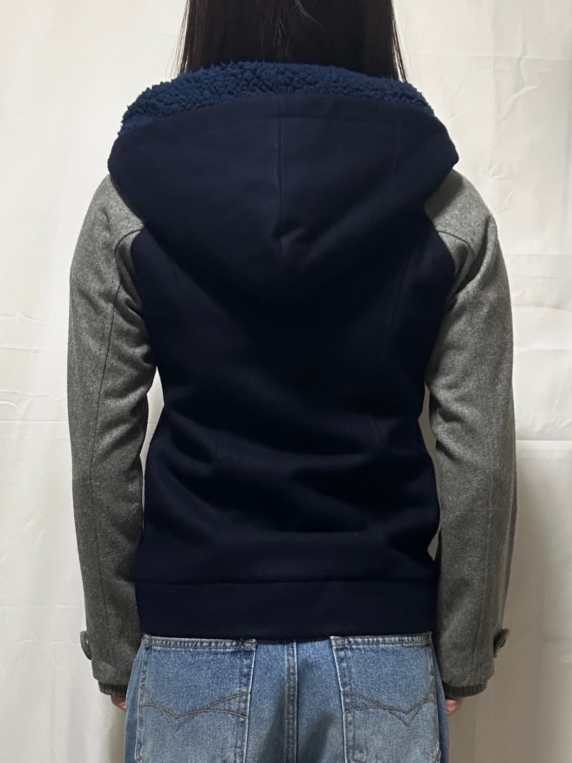 빈티지 울 모직 후드 자켓 상품이미지3