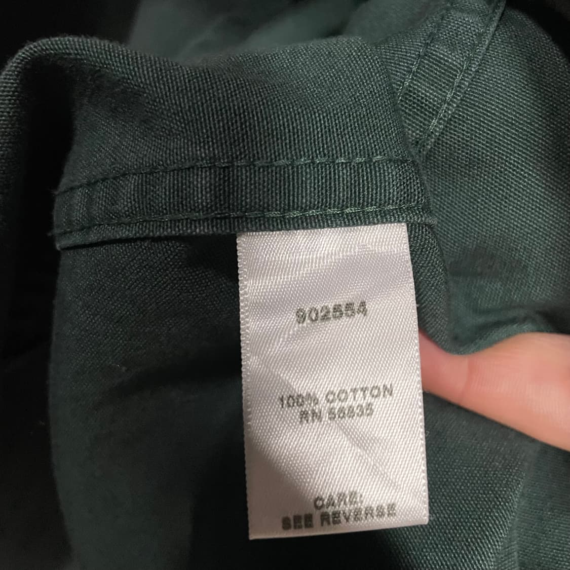 카벨라스 빅사이즈 그린 헌팅 셔츠 2XL 상품이미지7