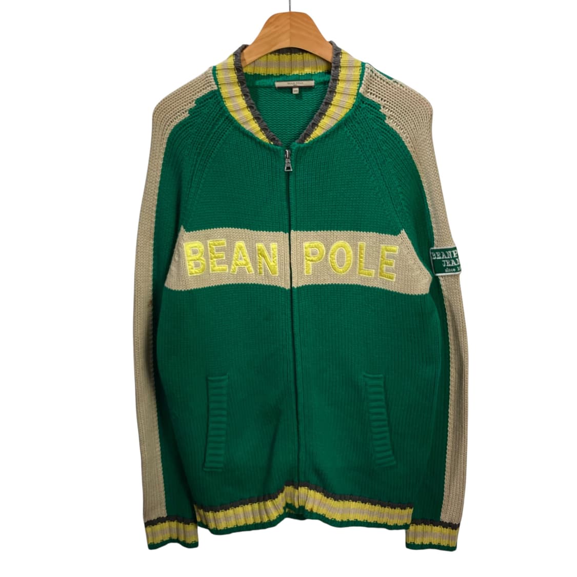 빈폴 배색 니트집업 상품이미지2