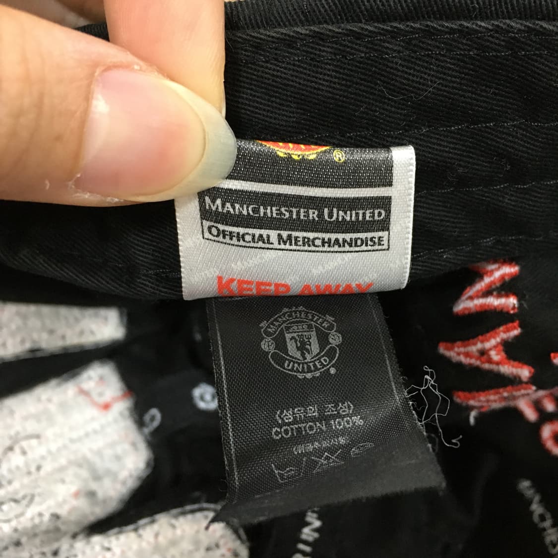 투티/A0 MANCHESTER UNITED 캡 패치 자수 모자 배색 상품이미지8