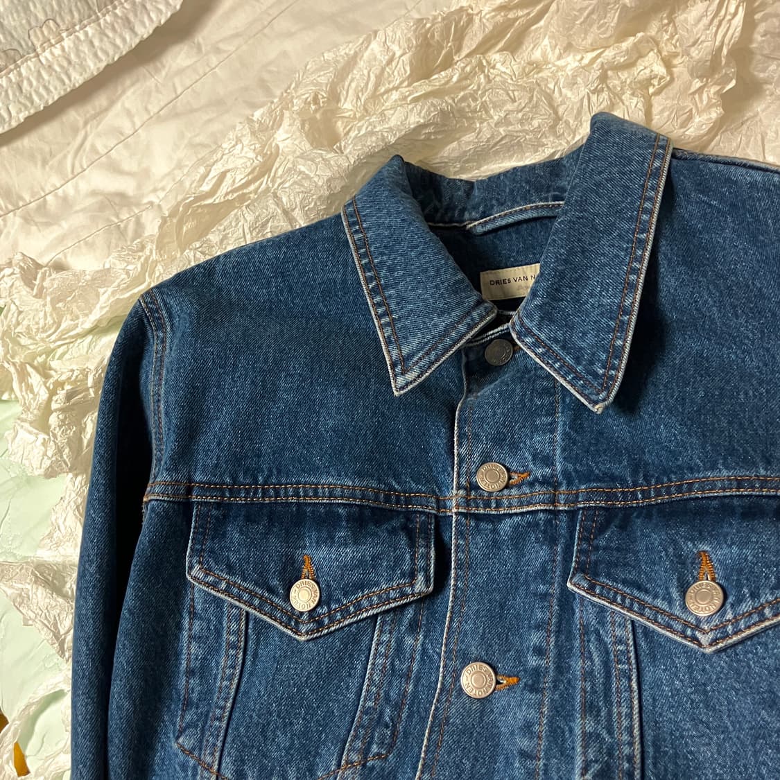 (L) 드리스반노튼 21fw 크롭 데님자켓 상품이미지5