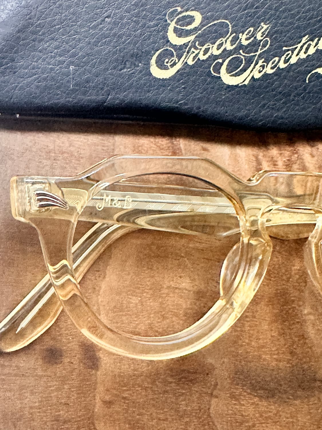 그루버 m&b 엠앤비 옐로우크리스탈 안경 상품이미지2
