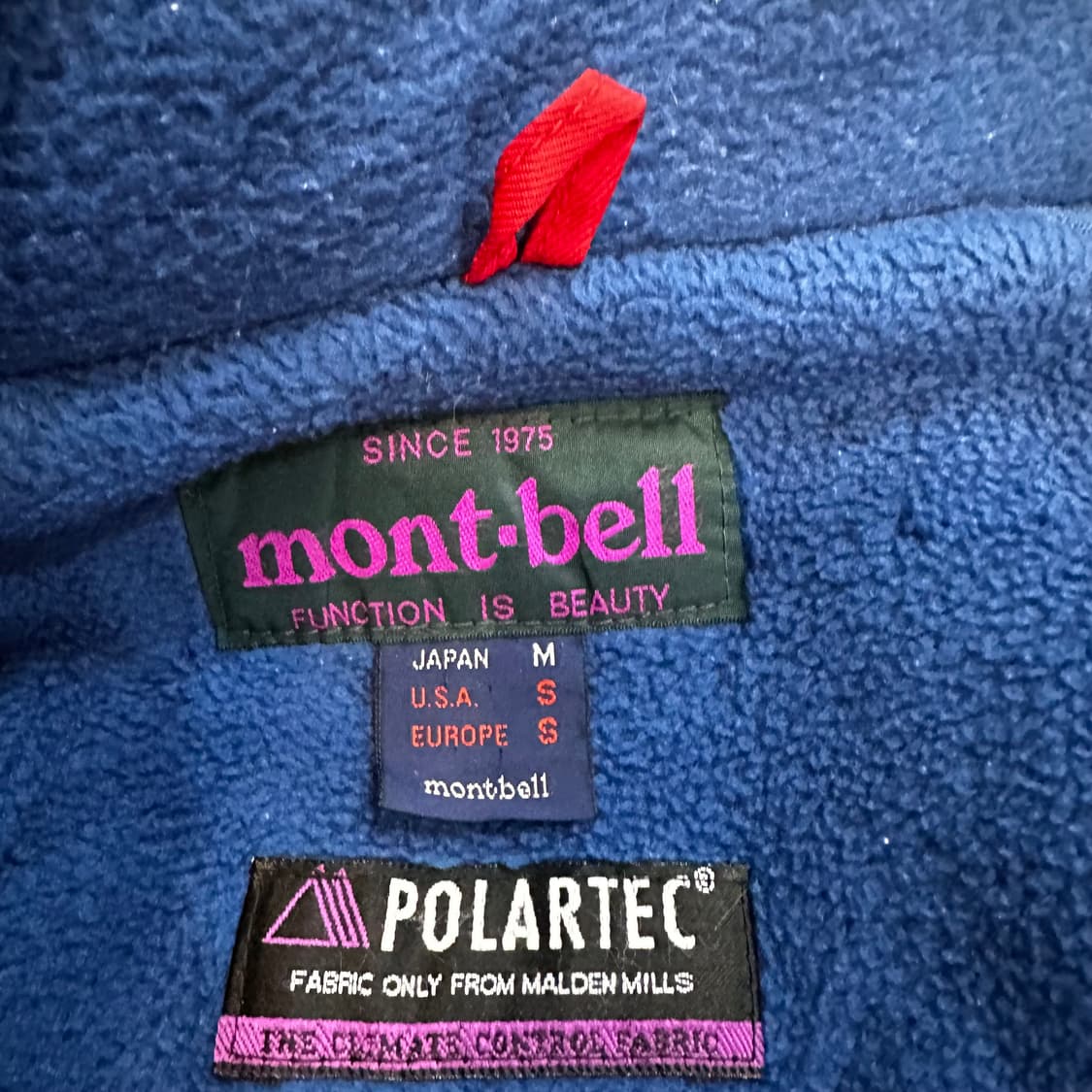 몽벨 레드 폴라텍 플리스 마운틴 자켓L 상품이미지3