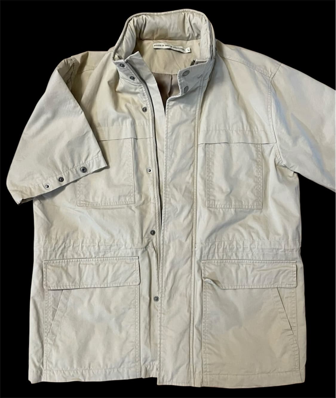 사파리 자켓 2웨이 집업 Short 사이즈 L 오트밀색 상품이미지6