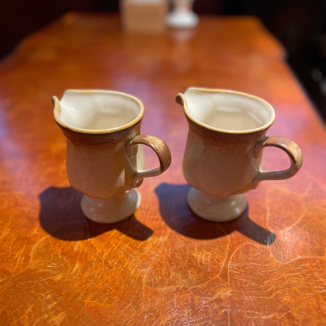 브라운 그라데이션 빈티지 고블렛 컵 상품이미지2