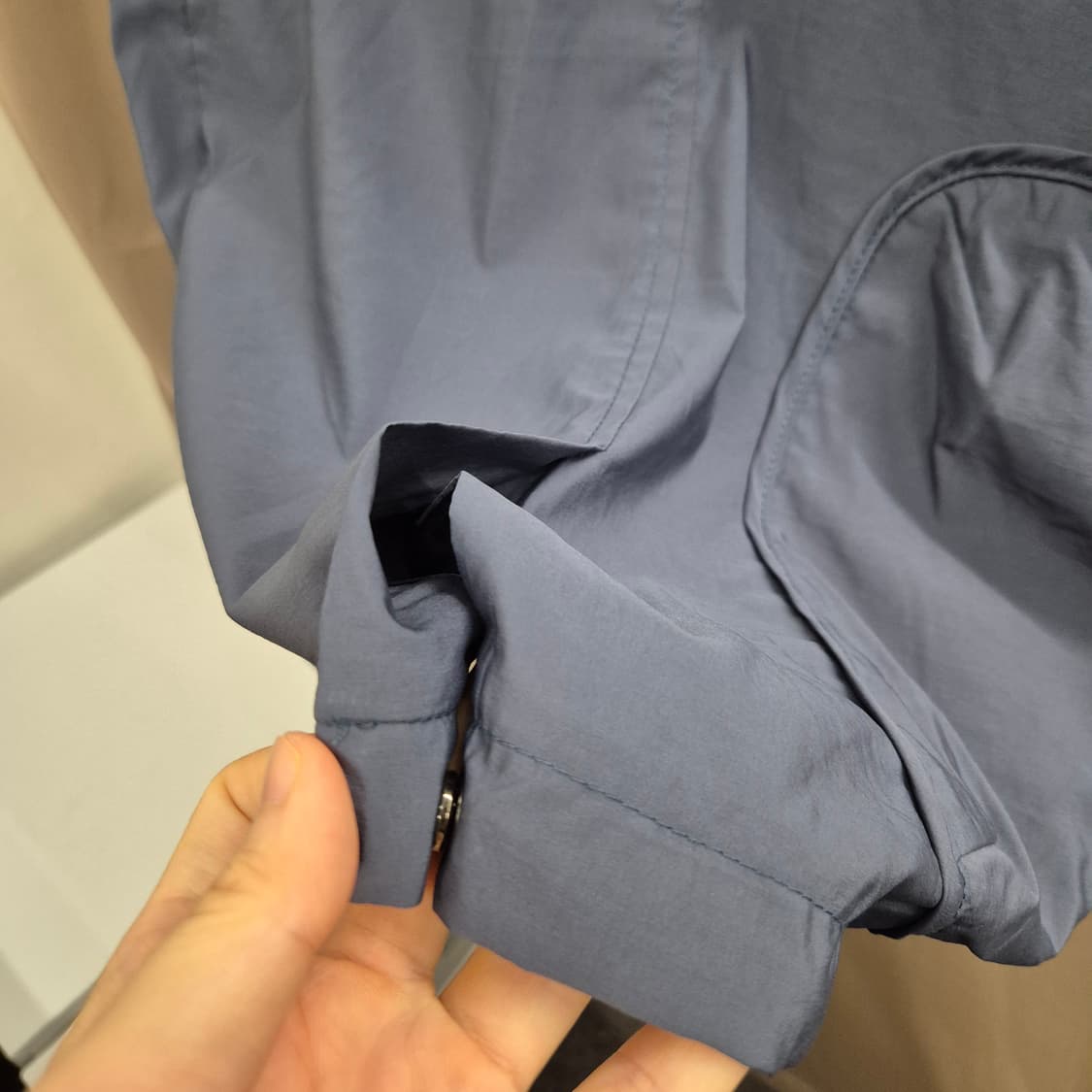 만다리나덕 스냅 버튼 바람막이 자켓 M 상품이미지9