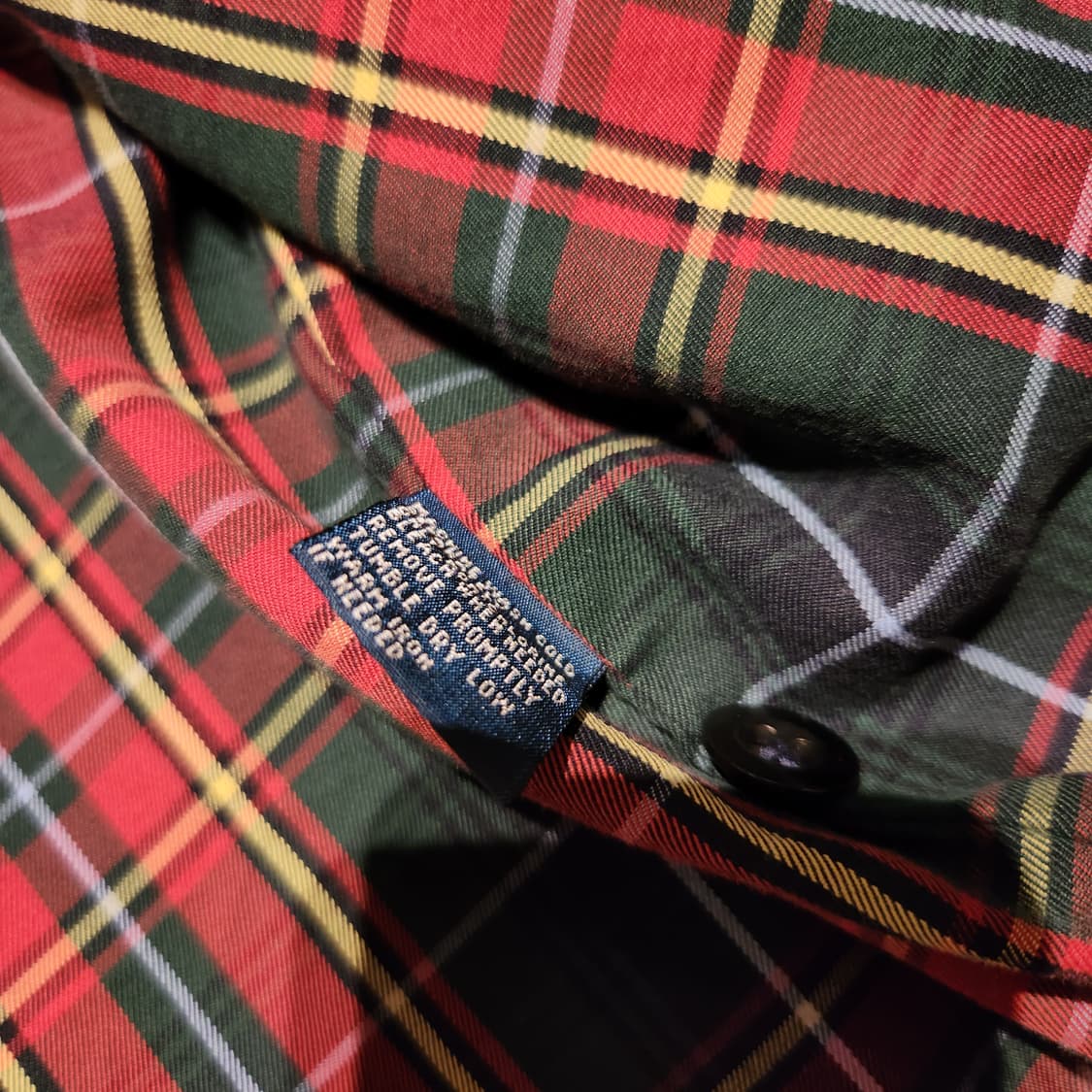 폴로랄프로렌 네이비 헤링턴 자켓 M 100 타탄체크 상품이미지4