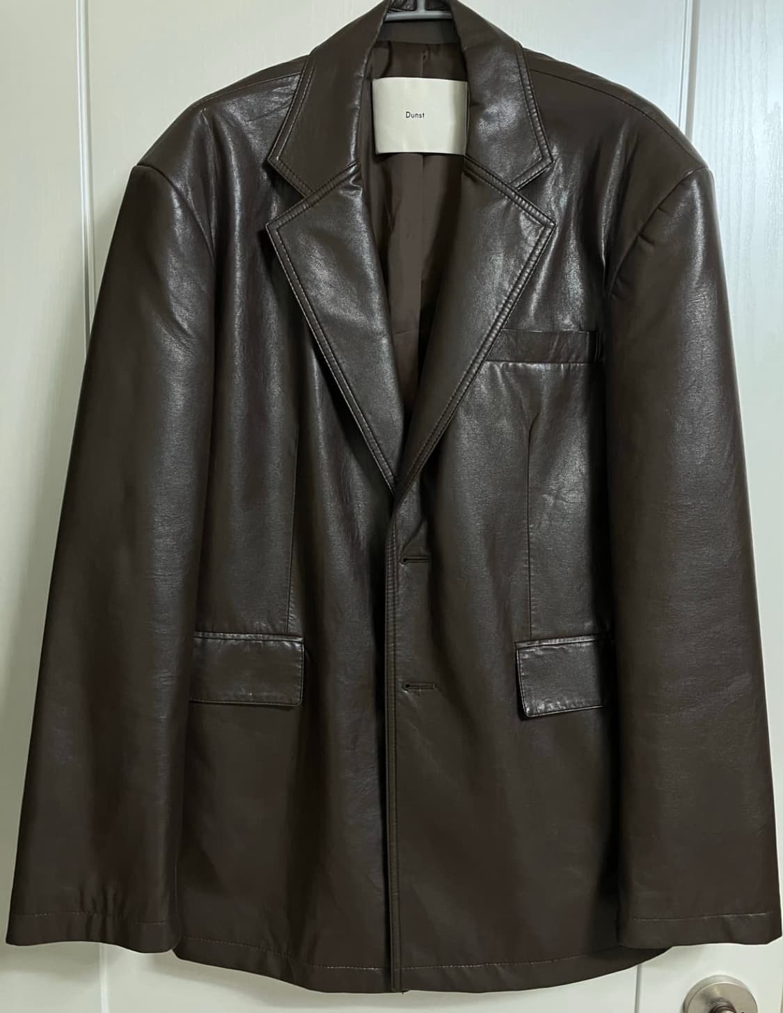 던스트 투버튼 레더 블레이저 상품이미지1
